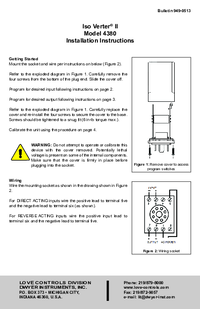 Thumbnail of document Manual - 4380 Process Signal Converter/Isolator